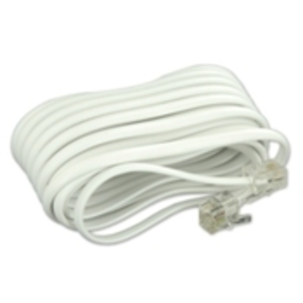 Leviton PHONE EXTENSION CORDS CORD LINE 15' WH C2413-15W